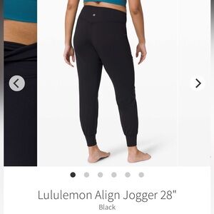 lululemon athletica Align Jogger 28" - Black
